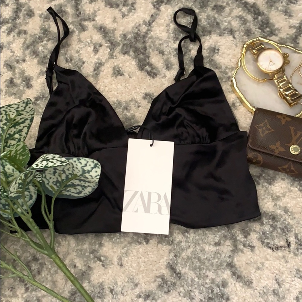 NWT Zara bralette crop top
